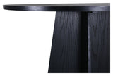 Bootcut Dining Table Ø110 - Black