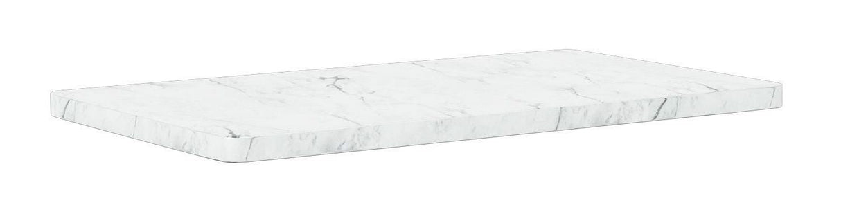 Panton Wire Top Panel, D: 20, White marble