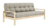 Knob Sofa bed, Lacquered pine, Linen