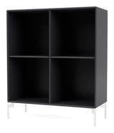 SHOW Bookshelf with white legs, Anthracite