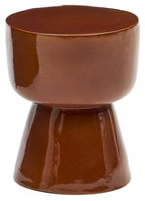 Mesquida side table, brown Ø 35 cm