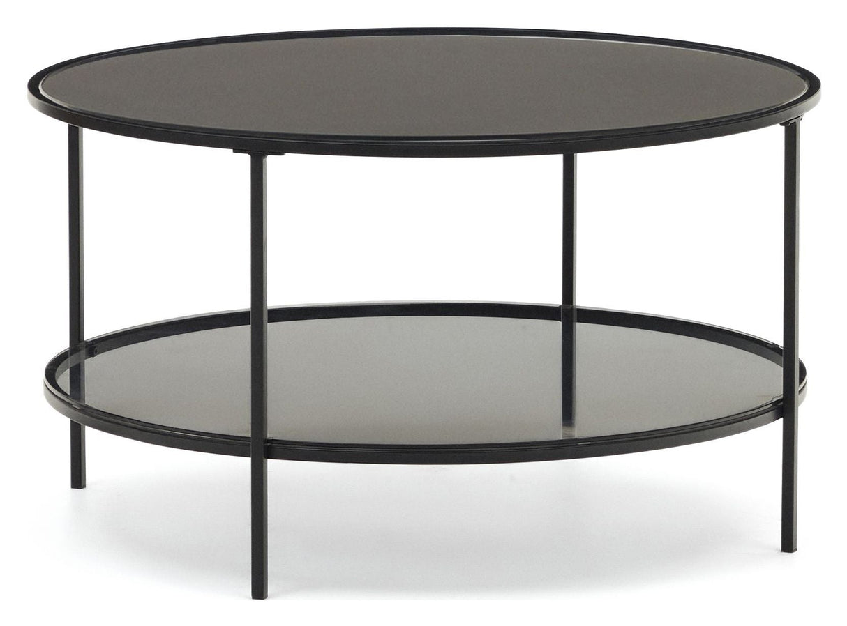 Gilda Coffee Table, Black, Ø80