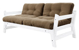 Step Sofa bed, Mocca/White