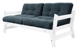 Step Sofa bed, Petroleum Blue/White