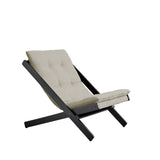 Boogie Lounge Chair, Linen/Black