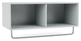 COAT shelf w. clothes rail, 156-Oyster