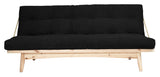 Folk Sofa bed, Dark Gray velvet, pine