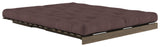 Roots 160 Sofa bed, Brown lacquered pine, Brown