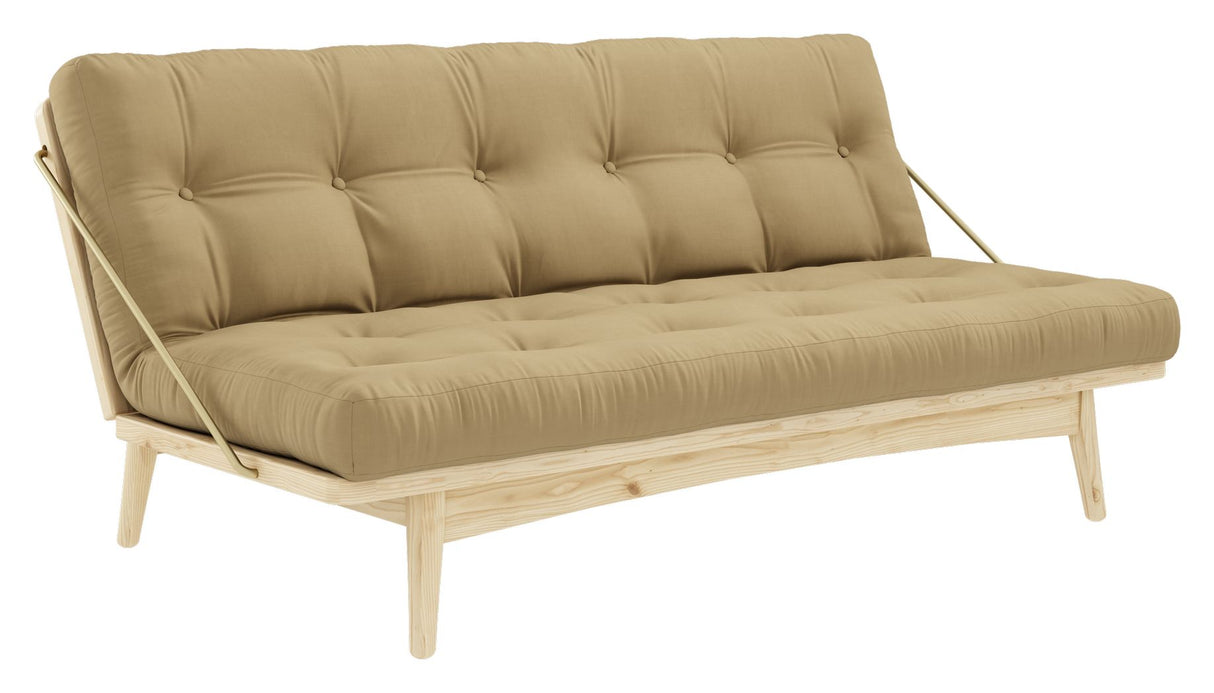 Folk Sofa bed, Pine/Wheat Beige