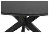 Calverton Round Dining Table, Black Oak, Ø120