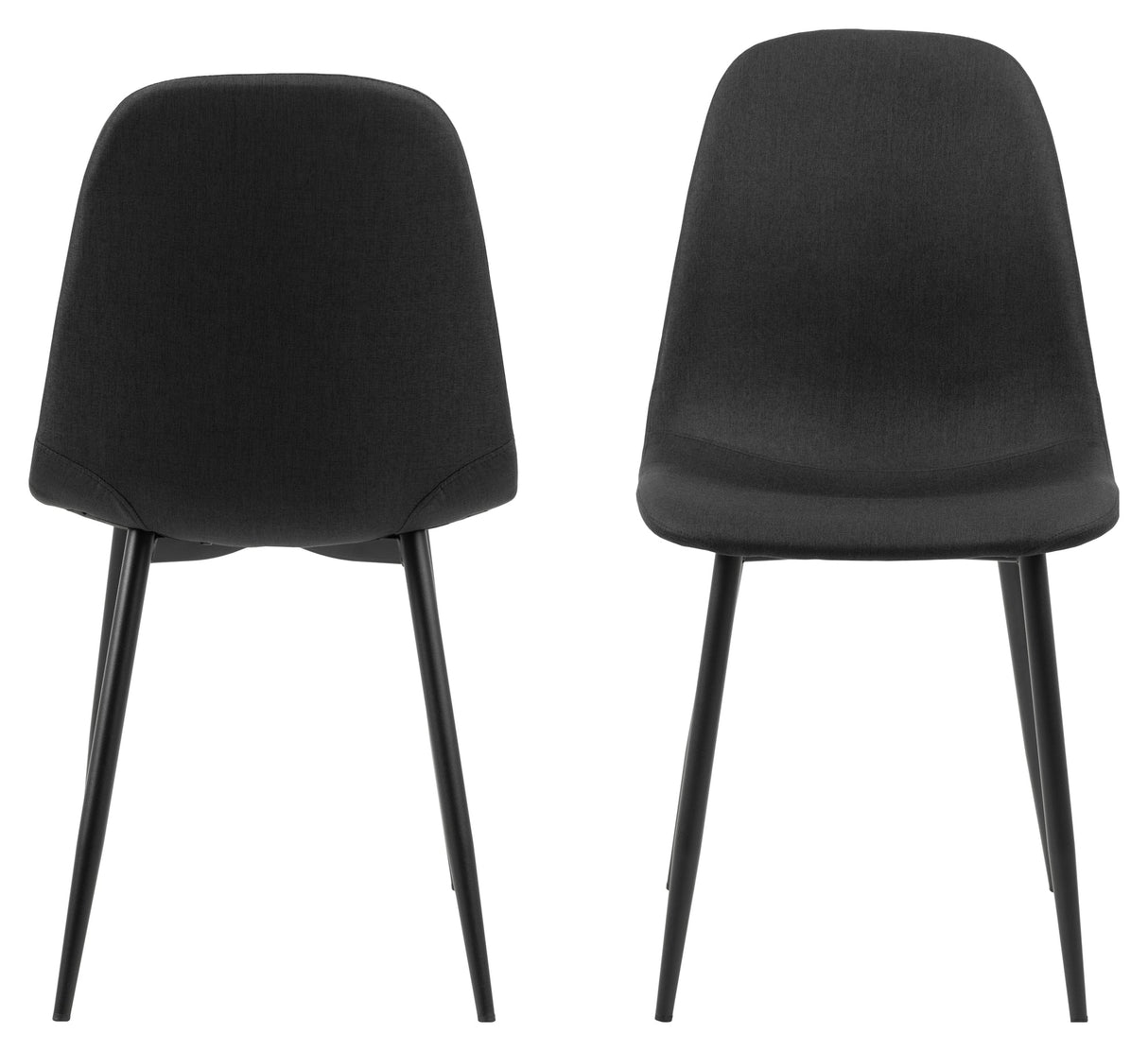 Celia, dining chair - black