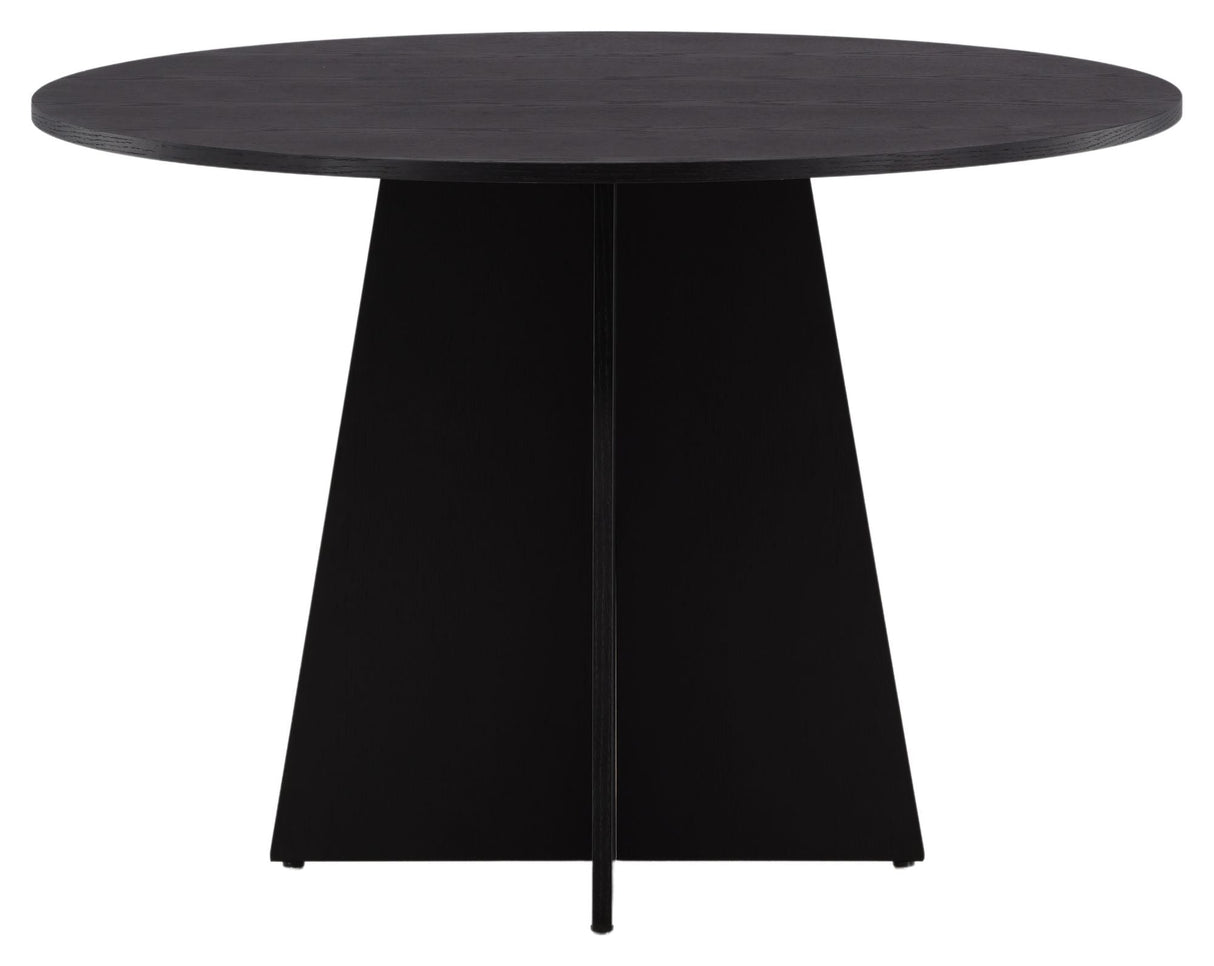 Bootcut Dining Table Ø110 - Black