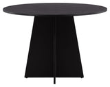 Bootcut Dining Table Ø110 - Black