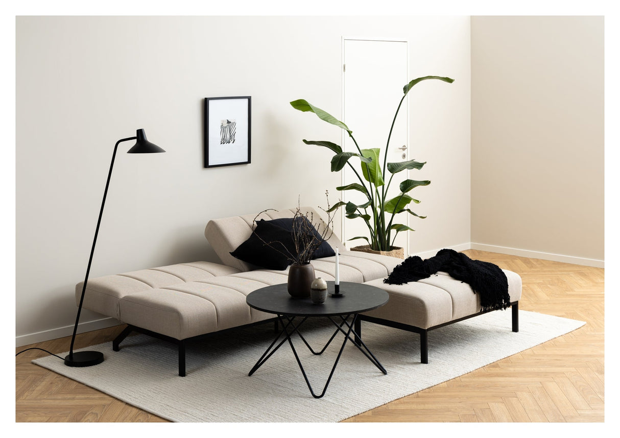 Caix, sofa bed 198cm - beige