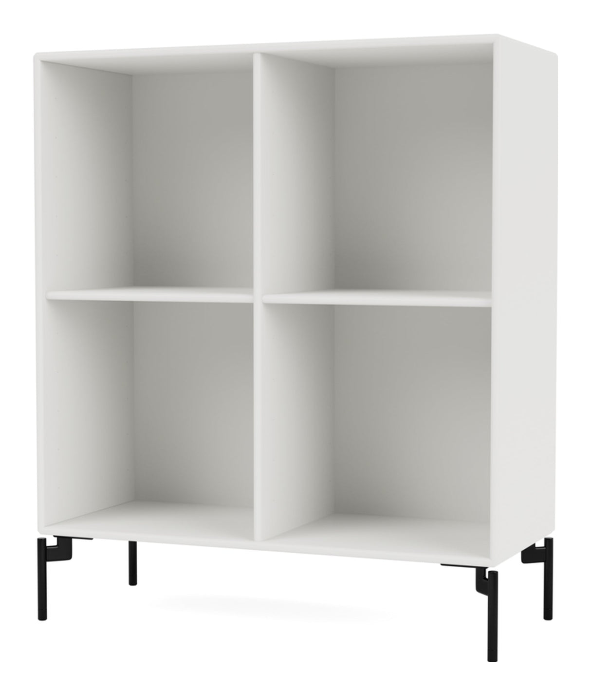 SHOW Bookshelf with black legs, White