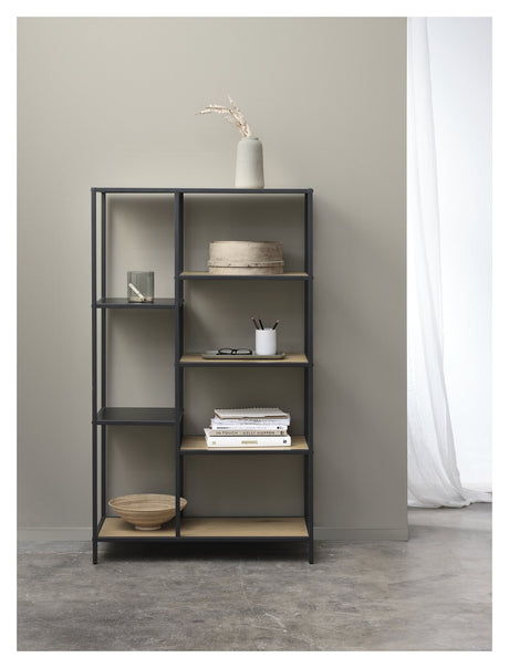 Altino, shelf 146cm - black/oak