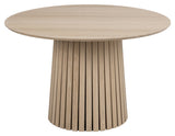 Christo, dining table Ø120 - light oak