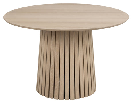 Christo, dining table Ø120 - light oak