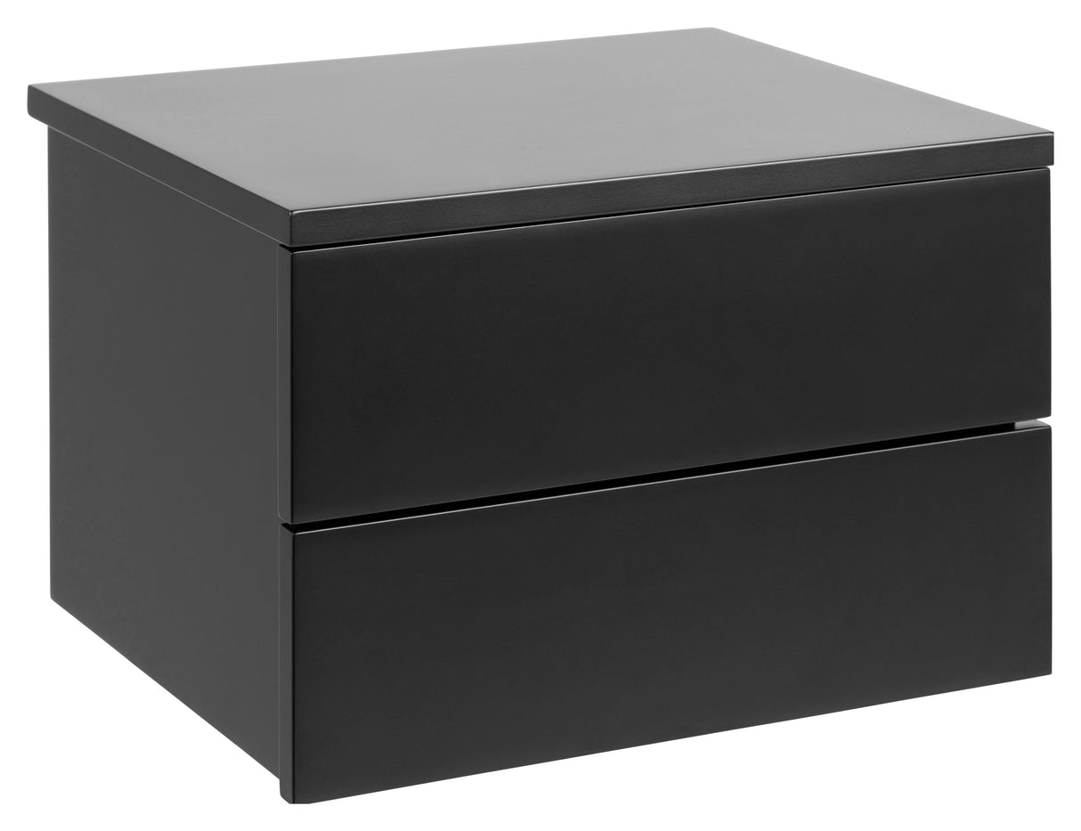 Avignon, bedside table 37cm - black