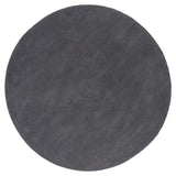 Ulla wool mix rug, Ø200, Dark gray