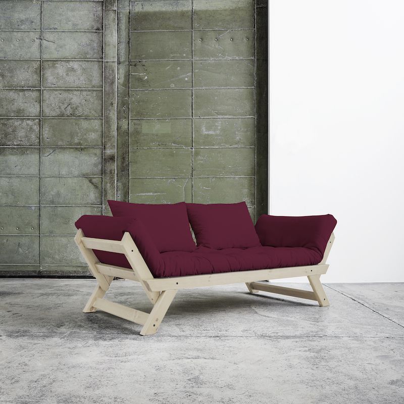 Bebop Sofa bed Bordeaux/Nature