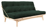 Folk Sofa bed, Pine/Seaweed Velvet