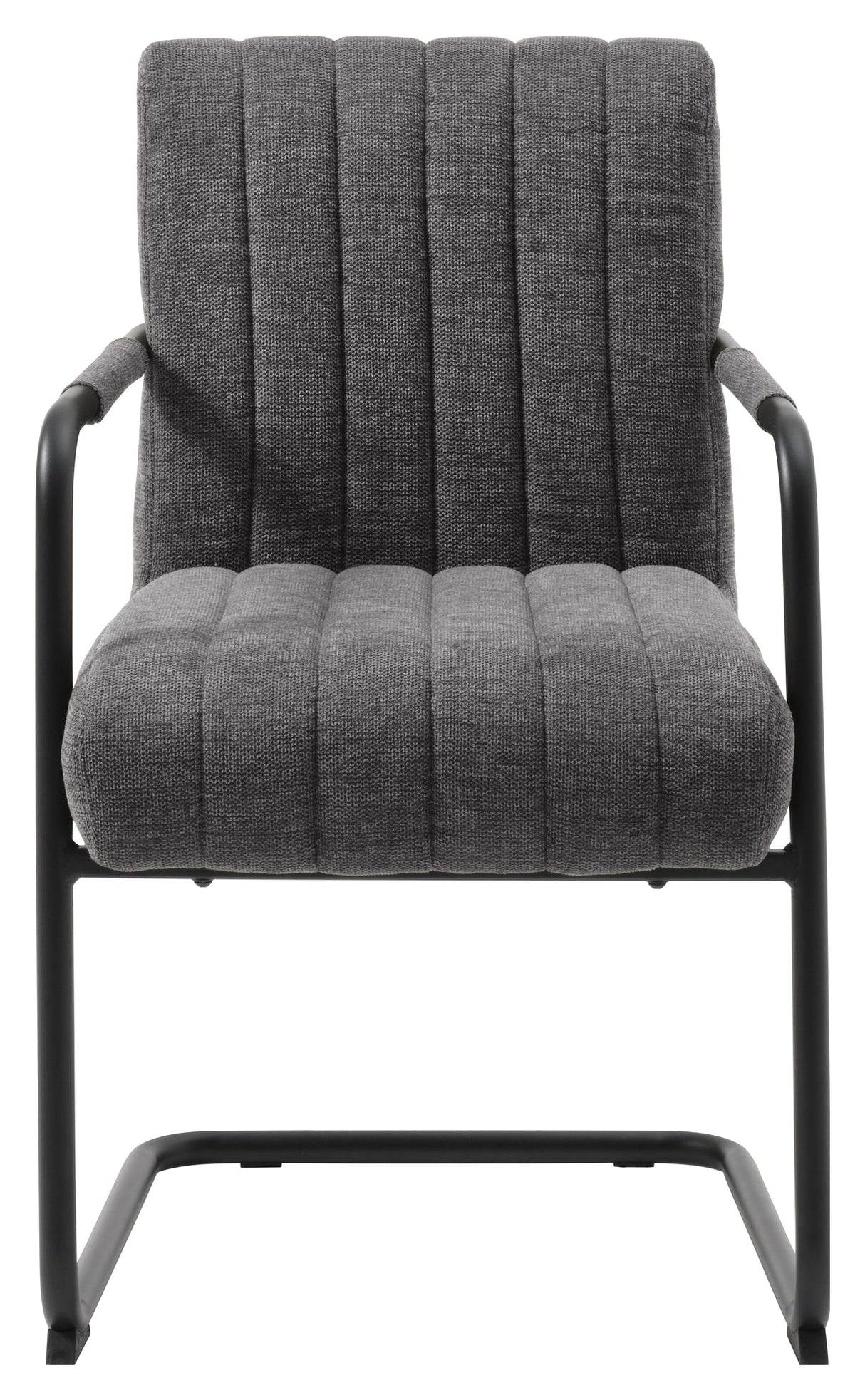 Trout, dining chair w/armrests - gray