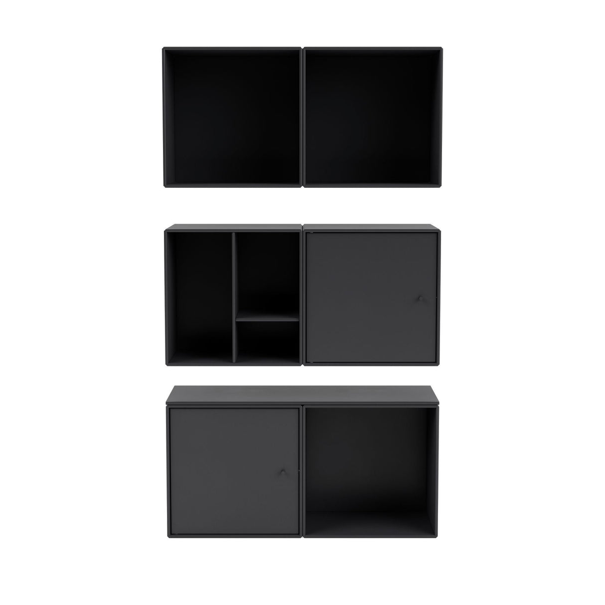 Mini Shelf module with shelves, Anthracite