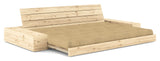 Base Sofa bed with Sideboxes, Wheat Beige/nature