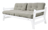 Step Sofa bed, Linen/White