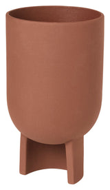 Serene Flower Pot, M, Red Terracotta