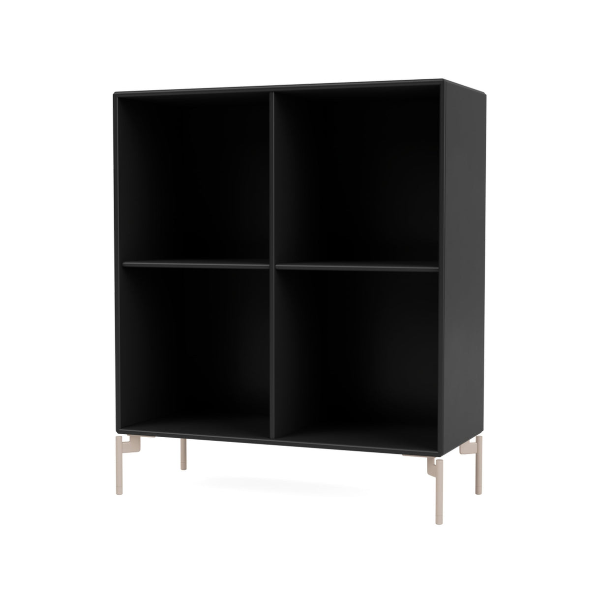 SHOW Bookshelf with mushroom legs, Black