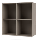 SHOW Bookshelf with suspension bracket, Truffle