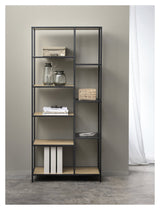 Altino, shelf 180cm - black/oak