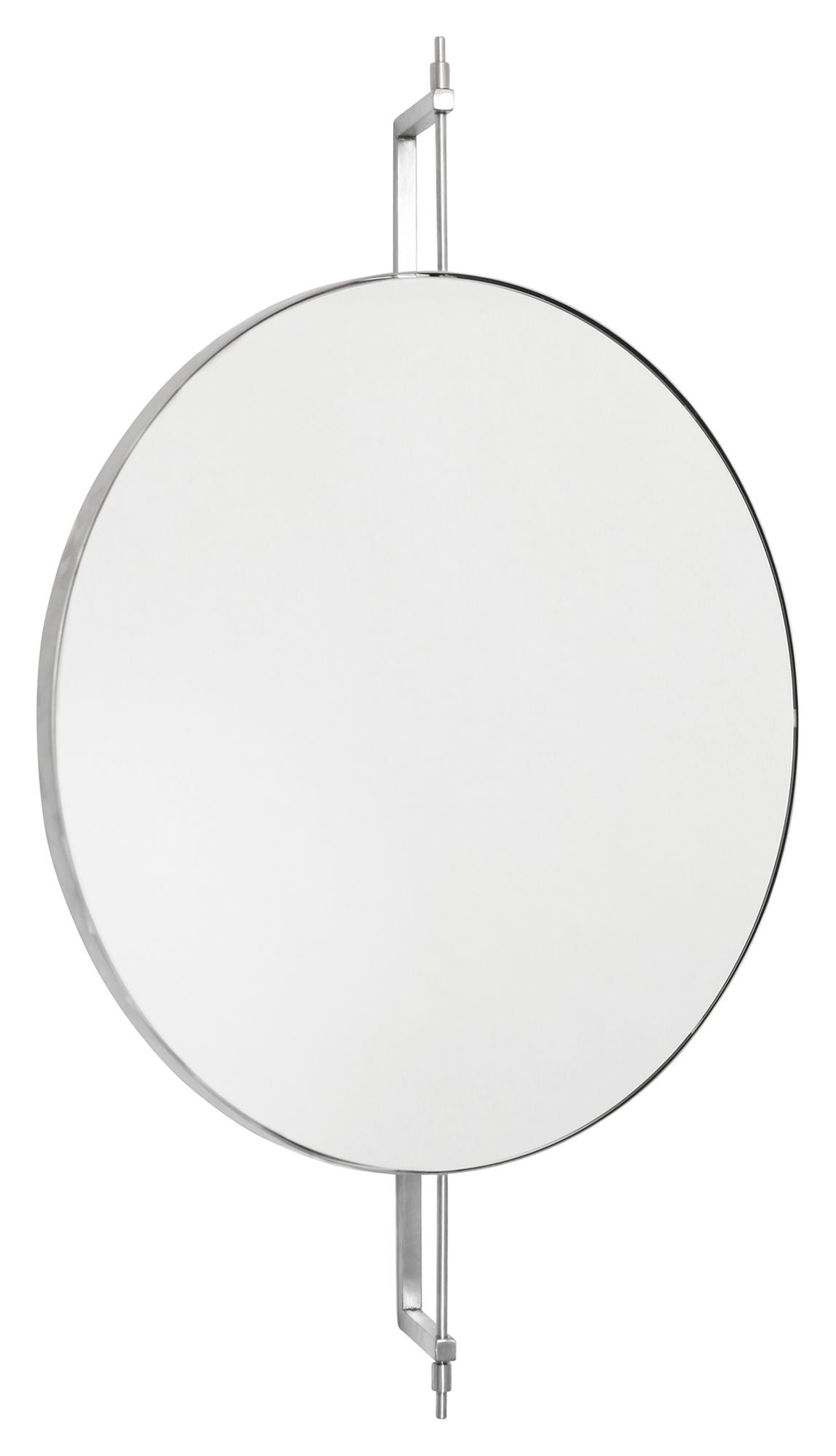 Rotating Mirror, Brushed Steel