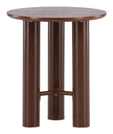 Sotenäs Side Table, Veneer, Brown, Ø44