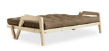 GRAB Sofa bed 130x200, Nature/Mocca