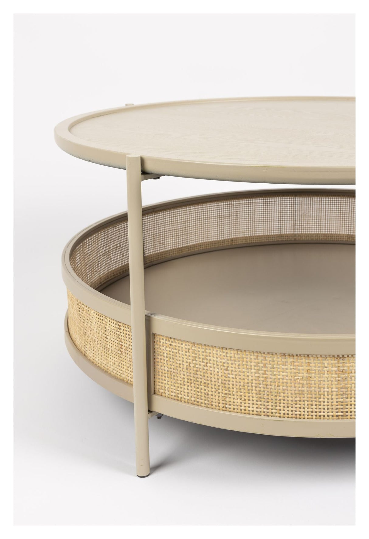 homii Makato Coffee Table Ø80, Nature/Sand