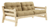 Step Sofa bed, Pine/Beige