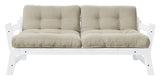 Step Sofa bed, Beige/White