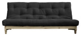 Fresh sofa bed, dark gray/nature