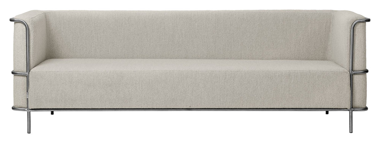 Modernist 3-pers. Sofa, Beige Bouclé