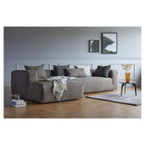 Kornum Sofa with chaise longue left, Taupe