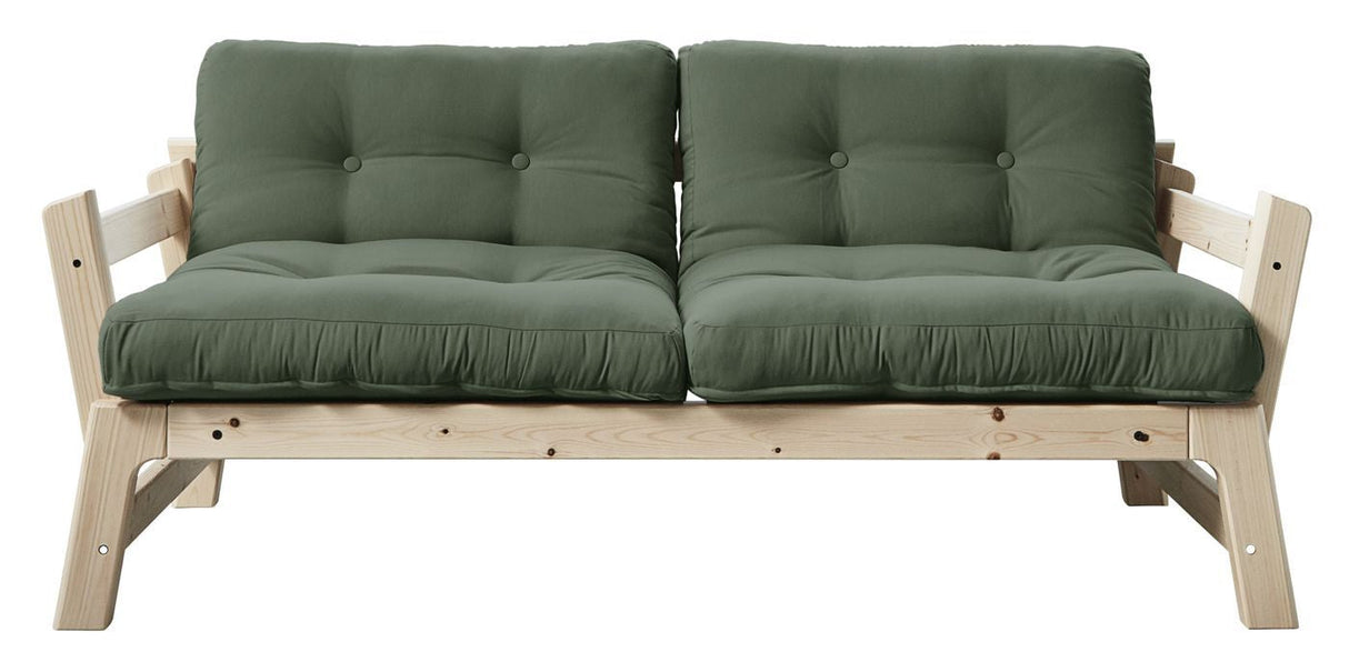 Step Sofa bed, Olive Green/Nature