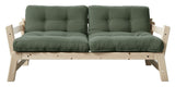 Step Sofa bed, Olive Green/Nature