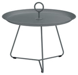 EYELET Tray table, Ø57.5, Dark gray