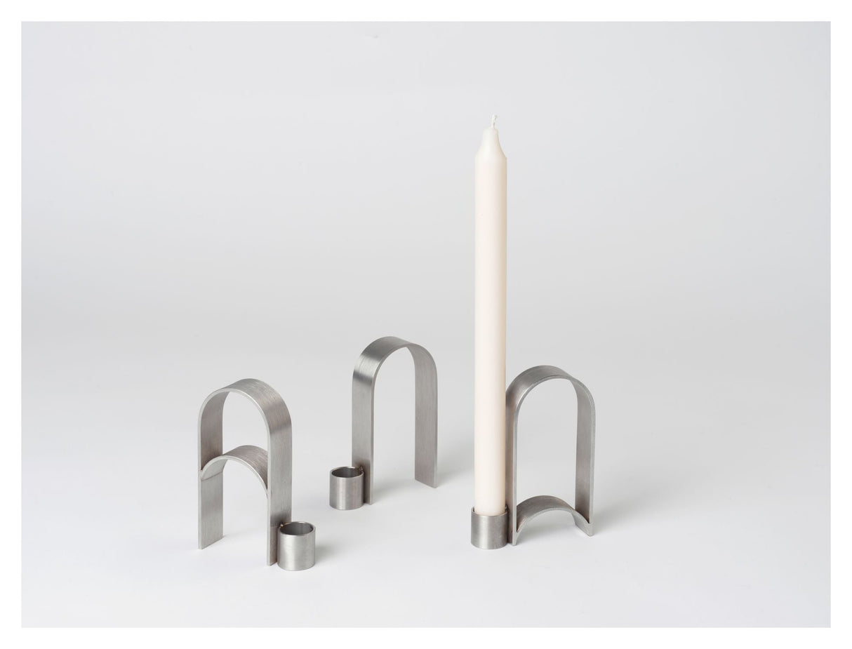 Arch Candlestick Vol 2, Stainless Steel