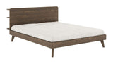 Retreat Bed frame, Brown lacquered pine, 160x200