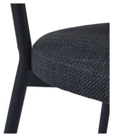 Fowler, dining chair - gray/black