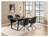 Aura, dining chair w/armrests - anthracite